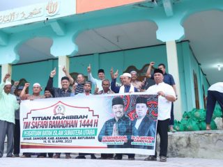 Safari dakwah DPW Persatuan Batak Islam (PBI) Sumatera Utara, Titian Muhibbah ke Kabupaten Samosir, Jumat, 14 April 2023.(kaldera/HO)