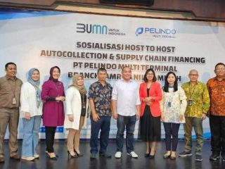 PT Pelindo Multi Terminal (SPMT) sebagai sub holding PT Pelabuhan Indonesia (Pelindo) sosialisasikan program Host to Host Auto Collection (H2H/E-Nota) dan Supply Chain Financing (SCF). Metode ini akan mulai berlaku 1 Juni 2023. (kaldera/HO)