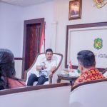 Walikota Medan, Bobby Nasution saat menerima Kepala Perwakilan BI Sumut di Balai Kota Medan, Rabu (7/6/2023)