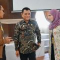 Asisten Pemerintahan Setdakab Langkat saat menerima Anggota DPRD Sumut