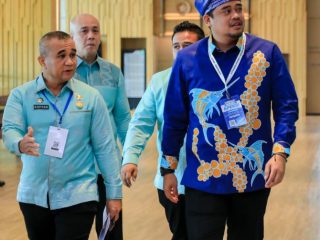 Walikota Medan, Bobby Nasution saat menghadiri Raker Apeksi Komwil I di Batam