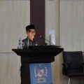 Juru bicara Fraksi PKS DPRD Medan, Irwansyah saat menyampaikan pemandangan umum fraksinya terkait LKPj APBD Kota Medan 2022 dalam sidang paripurna DPRD Medan di Gedung DPRD Medan, Senin (19/6/2023)