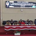 Anggota DPRD Medan, Hendra DS saat menyampaikan pemasangan umum fraksinya, Senin (19/6/2023)