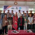 USAI PEMBUKAAN : Peserta International Conference On Sociology Of Religion se-Indonesia yang diselenggarakan Prodi Sosiologi Agama (SA) FIS UINSU Medan, berfoto bersama di Parapat View Hotel, Kamis (22/06/2023).