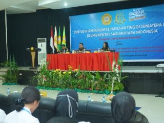 Kejaksaan Tinggi Sumatera Utara menggelar kegiatan Penyuluhan Hukum dalam Program Jaksa Masuk Kampus di Universitas Sari Mutiara (USM) Indonesia dengan tema "Bahaya Penggunaan Narkoba serta Sanksi Pidana berdasarkan UU No.35 Tahun 2009 tentang Narkotika dan Cyber Bullying serta Dampak Media Sosial dalam Kehidupan." di Aula Ign.
