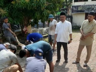 Pengurus Persatuan Wartawan Indonesia (PWI) Provinsi Sumatera Utara menyembelih lima (5) hewan kurban pada Hari Raya Idul Adha 1444 H/2023 M.