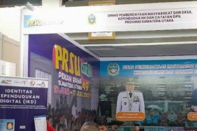 Dinas Pemberdayaan Masyarakat, Desa, Kependudukan, dan Catatan Sipil (Dukcapil) Provinsi Sumatera Utara membuka layanan pembuatan Kartu tanda penduduk (KTP) digital di Stan Pekan Raya Sumatera Utara (PRSU).