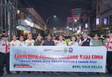 Launching Zonasi PKL di kawasan Pagaruyung