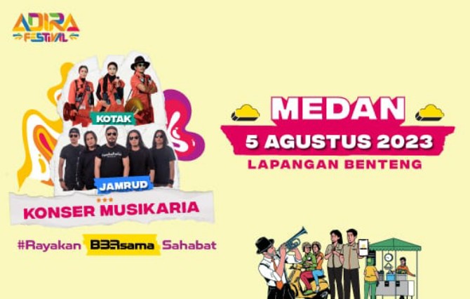 PT Adira Dinamika Multi Finance, Tbk. (Adira Finance), salah satu perusahaan pembiayaan terkemuka di Indonesia dengan bangga mempersembahkan Adira Festival 2023. Even selebrasi ini untuk merayakan ulang tahun ke-33 Adira Finance.