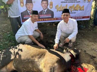 Merayakan Idul Adha 1444 H/2023 M, Partai Gerakan Indonesia Raya (Gerindra) membagikan 20-an ekor hewan kurban Prabowo Subianto ke wilayah Tapanuli Bagian Selatan (Tabagsel), penyerahannya langsung oleh Ketua DPD Partai Gerindra Sumatera Utara, H Gus Irawan Pasaribu.