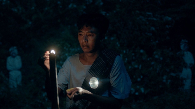 Salah satu adegan di Film Pamali:Dusun Pocong