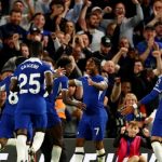 Pemain Chelsea merayakan gol ke gawang Luton. Dalam laga tersebut Chelsea menang 3-0. Foto:Reuters