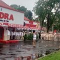 Dewan Pimpinan Daerah (DPD) Partai Gerindra Sumatera Utara menggelar upacara bendera memperingati Hari Ulang Tahun (HUT) Ke-78 Kemerdekaan Republik Indonesia di kantor DPD Partai Gerindra Sumut Jalan Jenderal Sudirman Medan, Kamis (17/8/2023).