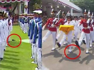 Tetap Tenang, Momen Sepatu Lilly Indriani Paskibraka Pembawa Baki Copot Saat Upacara Berlangsung