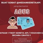 PT KAI Divre I Sumut memberikan tiket gratis bagi warga bernama Agus. Promo ini berlaku selama bulan Agustus 2023.