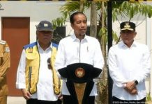 Presiden RI Joko Widodo (Jokowi) meresmikan Sistem Penyediaan Air Minum (SPAM) Regional Medan Binjai Deli Serdang (Mebidang). SPAM Mebidang itu menelan anggaran sebesar Rp 948 miliar.