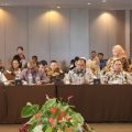 Ketua DPRD Sumatera Utara, Baskami Ginting membuka Rapat Kerja DPRD Sumut, dalam rangka laporan kinerja DPRD 2023 dan rencana kerja DPRD Sumut 2024, Senin (4/9/2023).