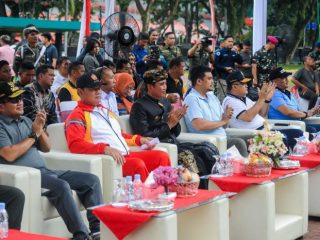 Walikota Medan, Bobby Nasution menghadiri kegiatan The Rising Tide - Resonance A 2023 di Lapangan Benteng, Sabtu (9/9/2023).
