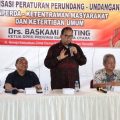 Ketua DPRD Sumatera Utara Baskami Ginting mengajak segenap warga Kelurahan Cinta Damai, Kecamatan Medan Helvetia untuk kompak menjaga lingkungan dari peredaran narkoba.
