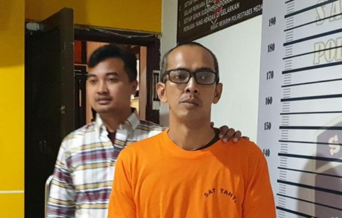 Pria bernama Budi Wijaya (41) ditangkap polisi karena mencuri mobil milik yayasan di Jalan Pandau Hulu, Medan.