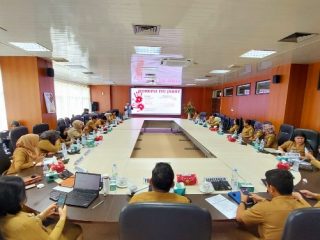 Selesai Deklarasi, Staf Sekretariat DPRD Medan Langsung Sosialisasi Anti Korupsi