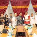 Ketua DPRD Sumatera Utara, Baskami Ginting membahas aturan yang membatasi kampanye di kampus bersama Asosiasi Perguruan Tinggi Swasta Indonesia (APTISI), Sumatera Utara.