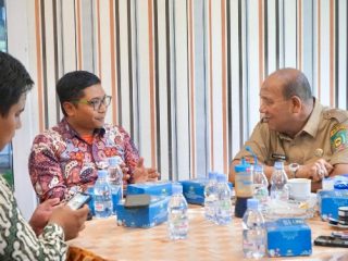 Plt Bupati Langkat saat bertemu dengan perwakilan Pertamina EP Pangkalan Susu
