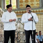 Walikota Medan, Bobby Nasution bersama Wakil Walikota Medan, Aulia Rachman