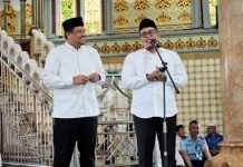 Walikota Medan, Bobby Nasution bersama Wakil Walikota Medan, Aulia Rachman