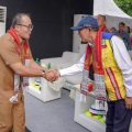 Wakil Walikota Medan, Aulia Rachman saat menghadiri dimulainya pembangunan underpass Gatot Subroto