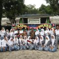 Pengurus OSIS SMAN 1 Tanjung Tiram berfoto bersama dengan Kepsek dan Guru usai pelantikan.(kaldera/HO)