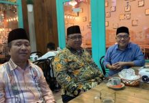 Tiga organisasi masyarakat (Ormas) Islam terbesar di Medan; Nahdlatul Ulama (NU), Muhammadiyah dan Al-Washliyah melakukan pertemuan di Jalan Palang Merah, Medan, Kamis (21/12/2023).