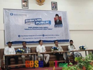 Anggota Komisi XI DPR RI, H.Gus Irawan Pasaribu, bersama perwakilan Bank Sentral Republik Indonesia, Kepala cabang Bank Indonesia Yuliansyah Andrias menggelar diskusi Publik Implementasi QRIS (Quick Response Indonesia Standart) "Menuju Masyarakat Non Tunai".