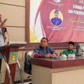 Plt Bupati Langkat, Syah Afandin saat memberikan paparan dalam seminar pendidikan