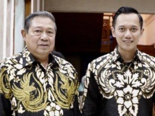 Ketua Majelis Tinggi Partai Demokrat Susilo Bambang Yudhoyono (SBY) dan Ketua Umum Partai Demokrat Agus Harimurti Yudhoyono (AHY)