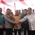 Ketua DPRD Sumut, Baskami Ginting mengadakan open house Tahun Baru 2024 di rumah dinas Ketua DPRD Sumut, Kompleks Tasbih Medan, Selasa (2/1/2024).