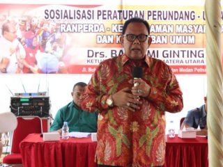 Ketua DPRD Sumatera Utara, Baskami Ginting