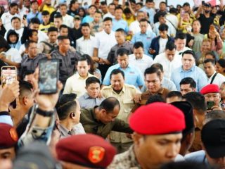 Prabowo Subianto saat di Sumatera Utara