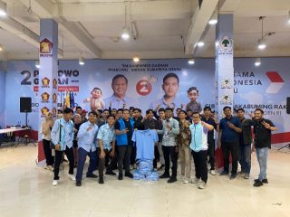 TKN Fanta Prabowo-Gibran melanjutkan Roadshow Pemilihmuda.id ke Sumatera Utara, Selasa (16/1/2024). Kegiatan ini merupakan bagian dari program jelajah sumatera.