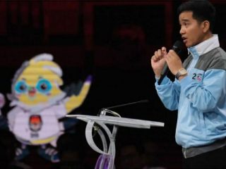 Gibran Rakabuming Raka saat debat cawapres