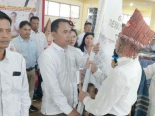 Dewan Pimpinan Cabang (DPC) Partai Gerindra Kabupaten Toba dilantik, Jumat, (19/1/2024) bertempat di gedung serbaguna HKBP Balige.