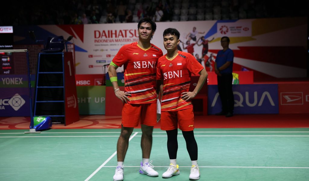 Leo dan Daniel alias "The Babbies" meraih juara Indonesia Masters 2024.(HO/PBSI)