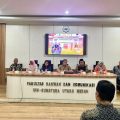 Suasana pembukaan kegiatan FDK UINSU dengan School of Communication USM, di Aula FDK UINSU, Jumat (19/1/2024). Rektor UINSU mengapresiasi kegiatan internasional ini.(HO/kaldera)