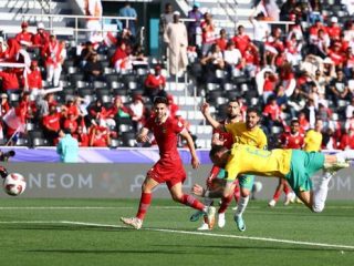Timnas Indonesia tersingkir dari Piala Asia 2024 setelah kalah 4-0 dari Australia.(HO/CNN)
