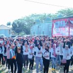 Ribuan masyarakat meriahkan senam gemoy, pengobatan gratis dan khitan massal yang digelar TKD Prabowo – Gibran Sumut di Serdang Bedagai.