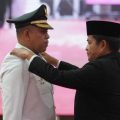 Pj Gubsu, Hassanudin saat melantik Pj Bupati Langkat