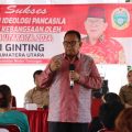 Baskami Ginting saat bertemu masyarakat, Selasa (6/2/2024).(HO/kaldera)
