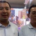 Gus Irawan Pasaribu dan Ade Jona Prasetyo (kiri). Ade Jona resmi menggantikan Gus Irawan sebagai Ketua DPD Partai Gerindra Sumut, dalam Rapimnas, di Jawa Barat, Jumat (30/8/2024) malam.