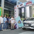 Pj Gubsu Hassanudin saat melepas peserta Rally Ramadan 2024 di Lobi Gedung DPRD Sumut, Ahad (24/3/2024).
