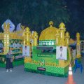 Diiringi lantunan kalimah takbir, Walikota Medan, Bobby Nasution bersama Pj Gubernur Sumut, Hasanuddin melepas pawai kendaraan hias yang digelar guna menyambut datangnya 1 Syawal 1445 H sebagai malam penuh kemenangan setelah sebulan penuh berpuasa di seputaran Lapangan Merdeka Medan, Selasa (9/4/2024).